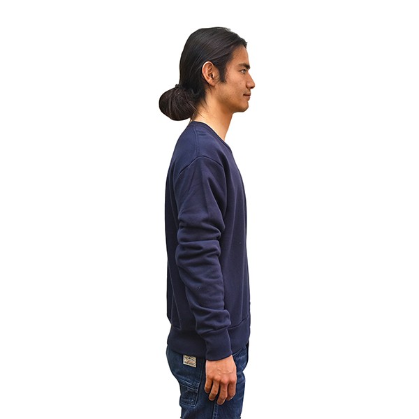 【40％OFF】VOLN / CREW NECK SWEAT / U.S. WAVY / NAVY