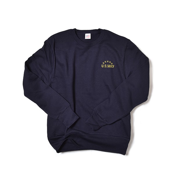 【40％OFF】VOLN / CREW NECK SWEAT / U.S. WAVY / NAVY