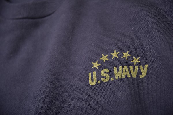 【40％OFF】VOLN / CREW NECK SWEAT / U.S. WAVY / NAVY