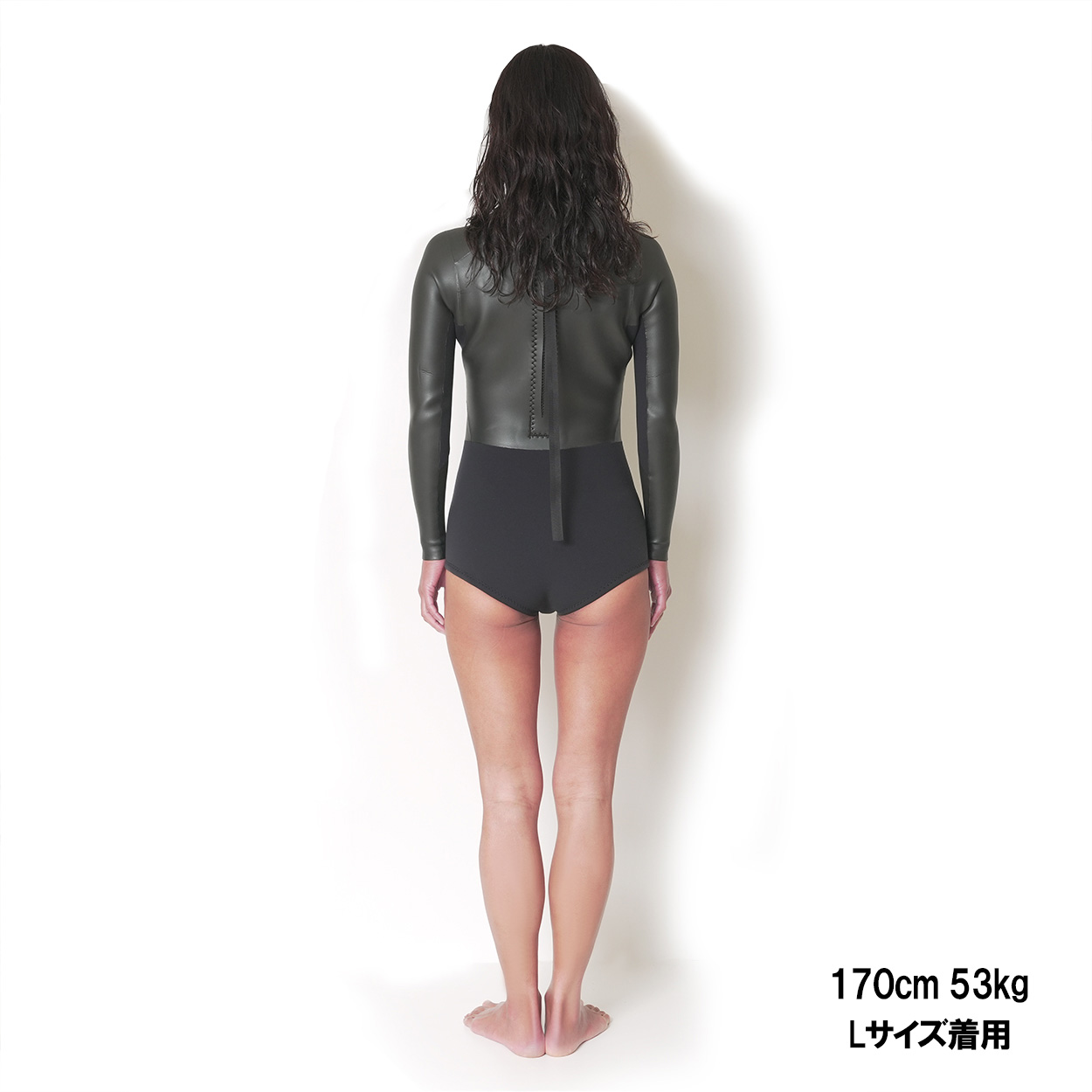 CRAFTSMAN WETSUITS 2mm LADIES` LONG SLEEVE SPRING SWIM BACK ZIP FLAT SKIN 2ミリ レディースロンスプ スイムカット フラットスキン