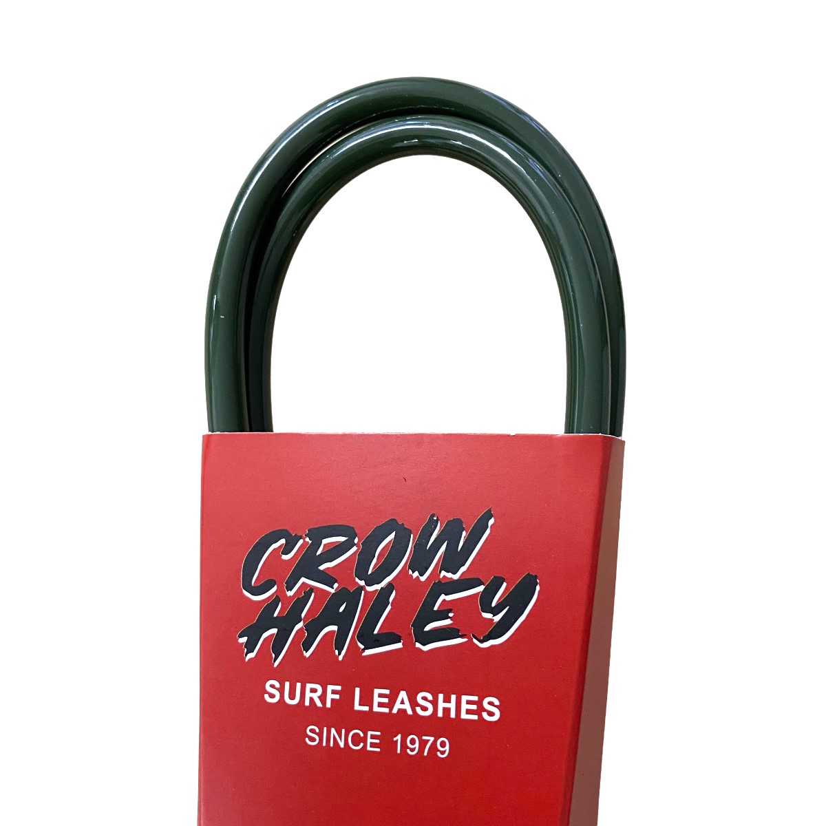 CROW HALEY リーシュコード 6ft Surf leash REGULAR (OLIVE GREEN)レギュラーDOUBLE SWIVEL