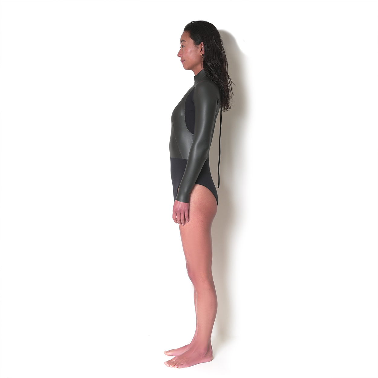 CRAFTSMAN WETSUITS 2mm LADIES` LONG SLEEVE SPRING HIGH-LEG BACK ZIP FLAT SKIN 2ミリ レディースロンスプ ハイレグカット フラットスキン