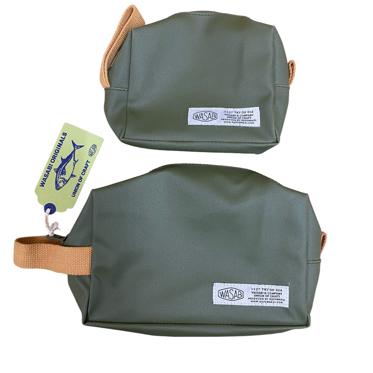 DEFORMASI デフォルマシー BAG IN BAG SET (2PCS) OLIVE GREEN 防水 アウトドア 小物ポーチ