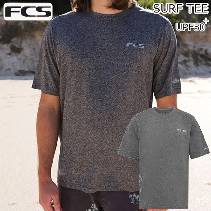 FCS UV SURF TEE GRAY ラッシュガード