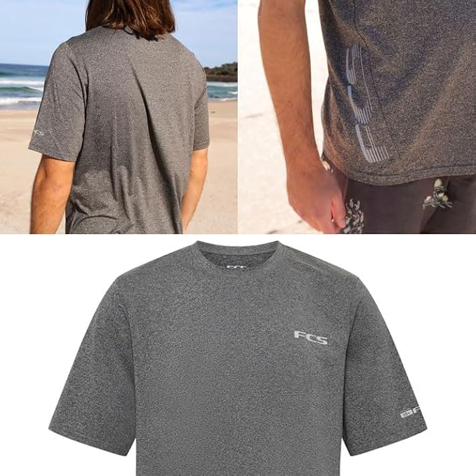 FCS UV SURF TEE GRAY ラッシュガード