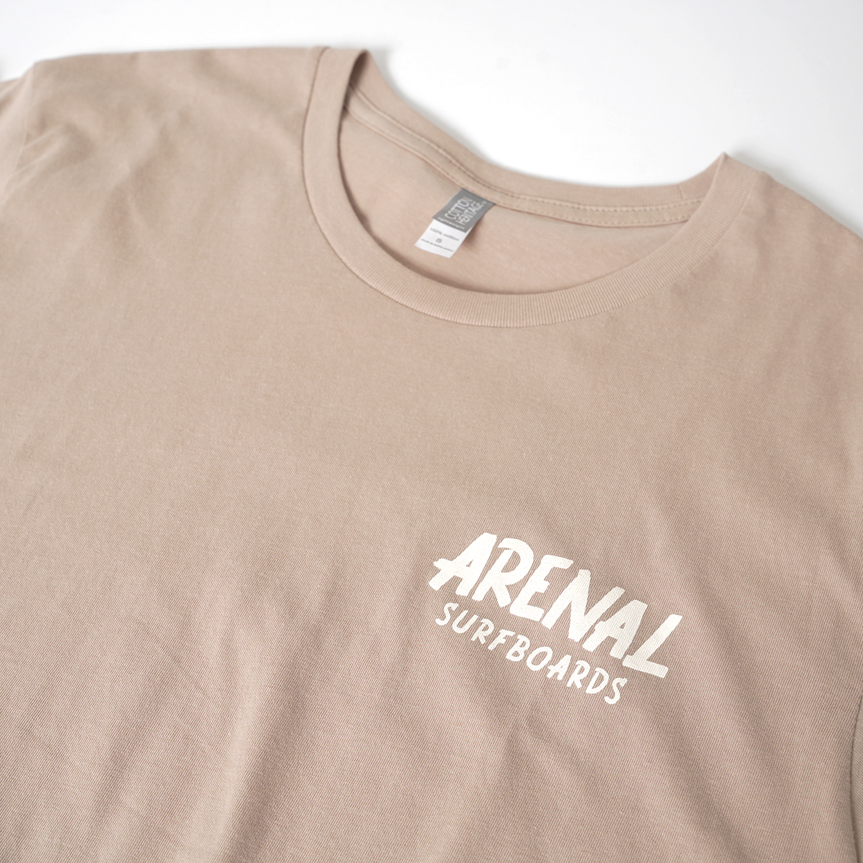 ARENAL SURFBOARDS / LOGO T-SHIRT (BEIGE)