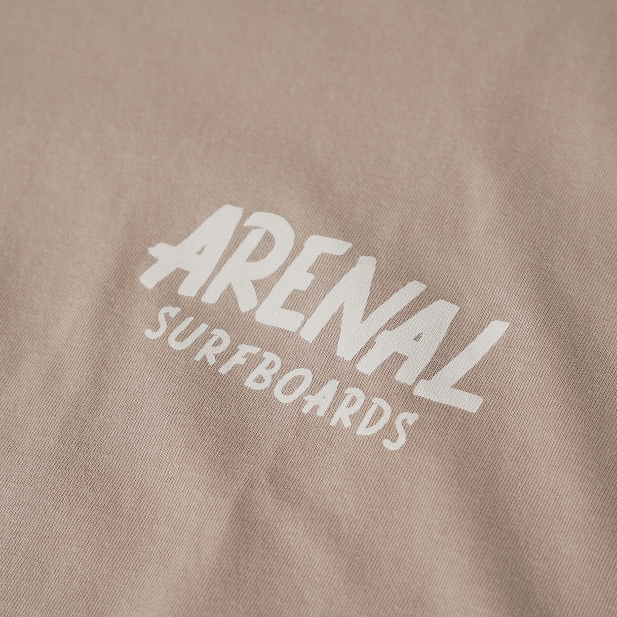 ARENAL SURFBOARDS / LOGO T-SHIRT (BEIGE)