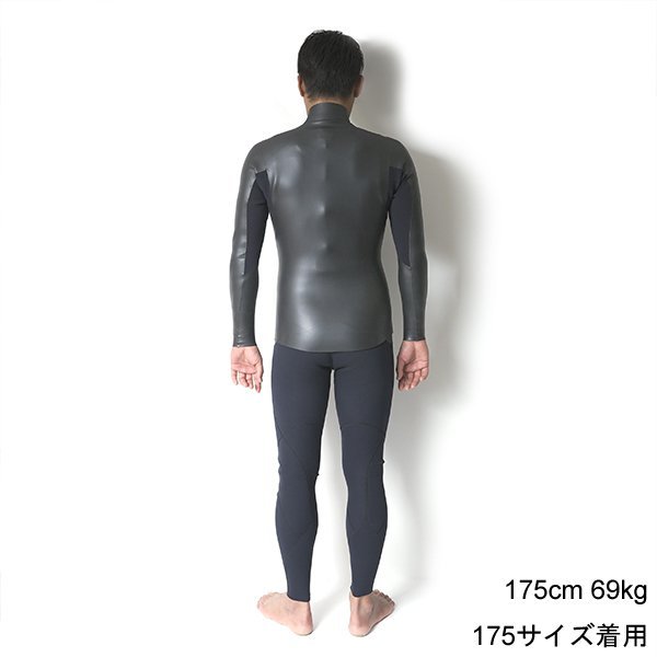 【OUTLET品・現金払いのみ】CRAFTSMAN WETSUITS 2MM 長袖タッパー フロントジップ ロングスリーブジャケット フラットスキン ラバー クラシック 日本製