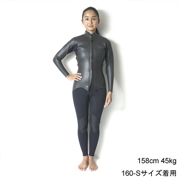 【OUTLET品・現金払いのみ】CRAFTSMAN WETSUITS 2MM 長袖タッパー フロントジップ ロングスリーブジャケット フラットスキン ラバー クラシック 日本製