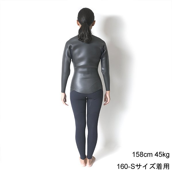 【OUTLET品・現金払いのみ】CRAFTSMAN WETSUITS 2MM 長袖タッパー フロントジップ ロングスリーブジャケット フラットスキン ラバー クラシック 日本製