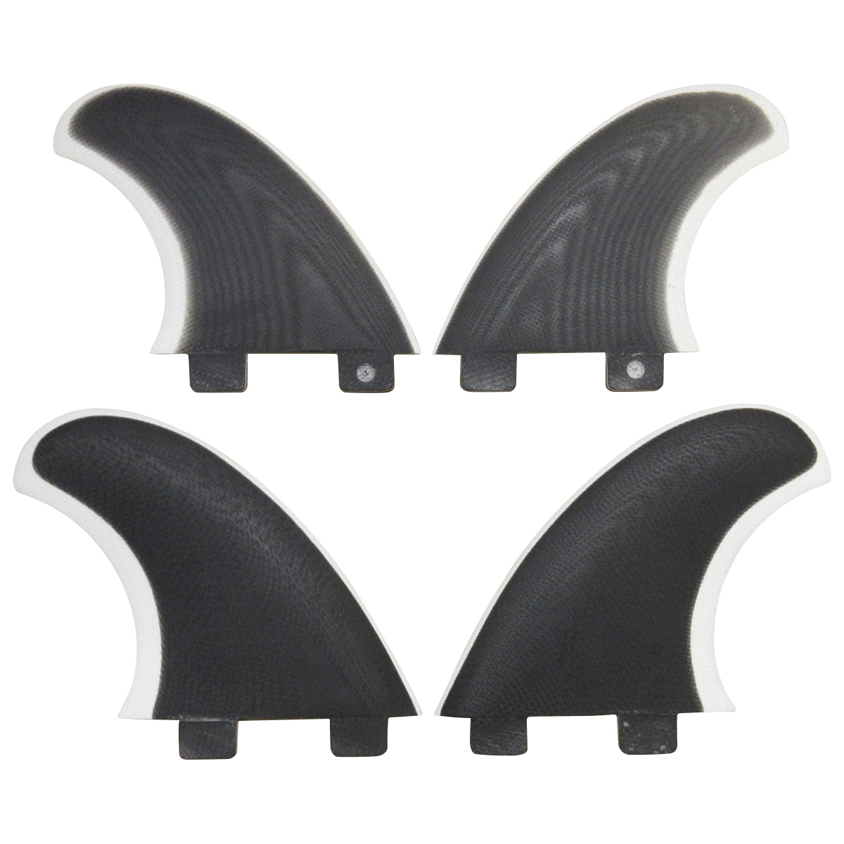 【年末SALE】 CRAFTSMAN FIN クラフトマン Quad Fins SF4 FCS クワッドフィン VOLAN BLACK/WHITE オルタナティブ ショートボード ミッドレングス ヴォラン サーフィン 4本SET