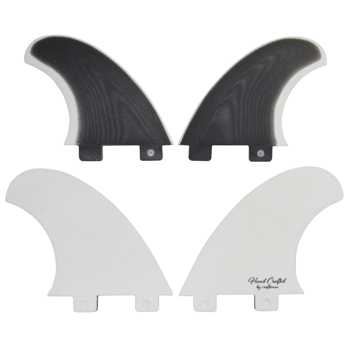 【年末SALE】 CRAFTSMAN FIN クラフトマン Quad Fins SF4 FCS クワッドフィン VOLAN BLACK/WHITE オルタナティブ ショートボード ミッドレングス ヴォラン サーフィン 4本SET