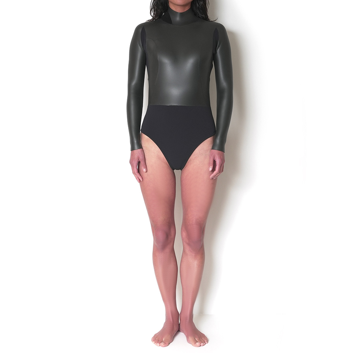 CRAFTSMAN WETSUITS 2mm LADIES` LONG SLEEVE SPRING HIGH-LEG BACK ZIP FLAT SKIN 2ミリ レディースロンスプ ハイレグカット フラットスキン