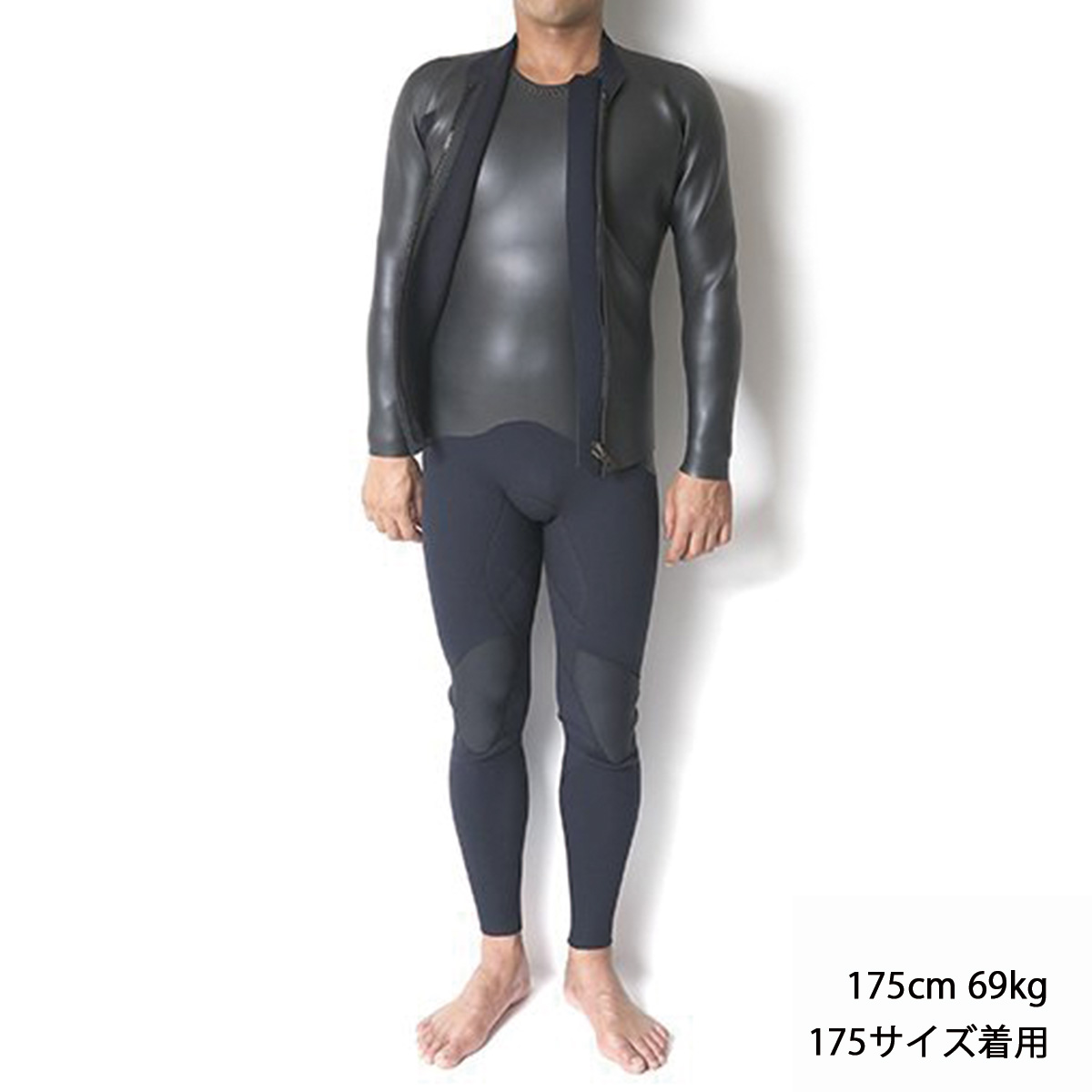 【同時ご購入で10%OFF】ロングジョン NZ + 長袖タッパー FZ set フラットスキン ウエットスーツ CRAFTSMAN WETSUITS ラバー サーフィン 日本製 ダイビング