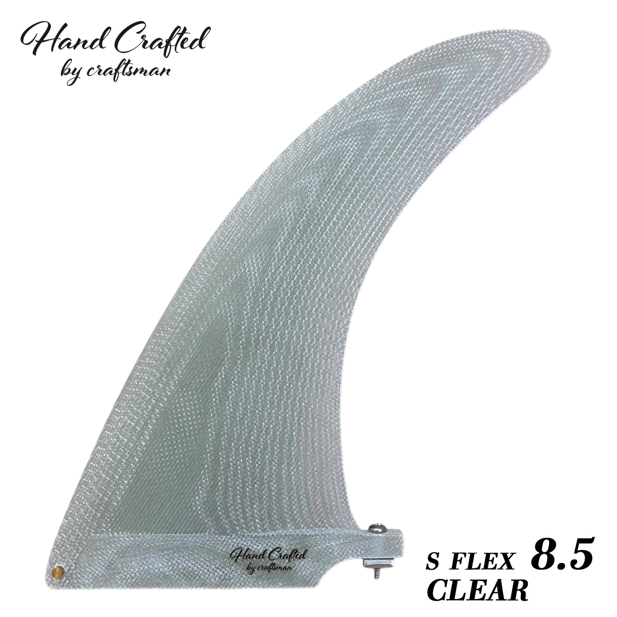 CRAFTSMAN FIN クラフトマン Single Fins S Flex 8.5 Clear Black rogo