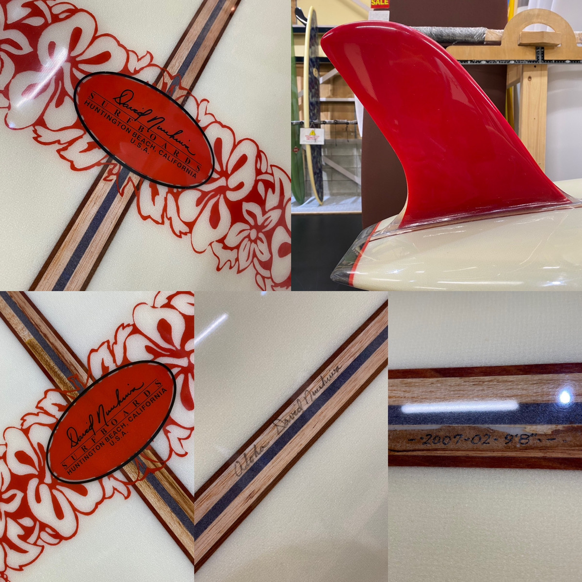 DAVID NUUHIWA SURFBOARDS / NOSERIDER 9`8 Shaped by Jim Phillips